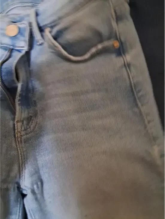 Mother The Insider Crop Step Fray Jeans Womens 29x25.5 Blue High Rise Denim - Picture 3 of 14